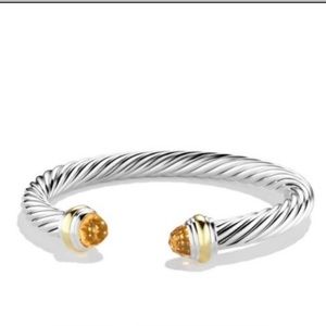 David Yurman // Cable Classics Bracelet
with Citrine and 14K Yellow
Gold
